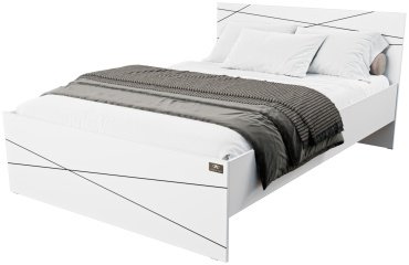Кровать Мебель Азии Алиса Лайн 140x200см белая купить,NaN