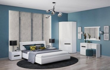 Кровать Гербор Ацтека 025_LOZх160 200х160х86см белый купить,NaN