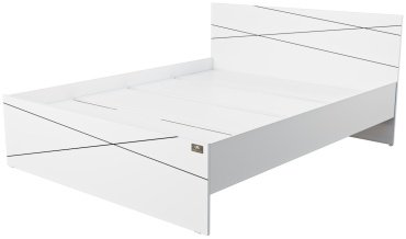 Кровать Мебель Азии Алиса Лайн 160x200см с матрасом белая купить,NaN
