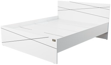 Кровать Мебель Азии Алиса Лайн 160x200см с матрасом белая купить,NaN