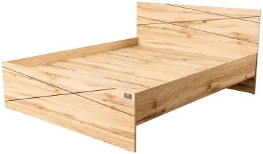 Кровать Мебель Азии Алиса Лайн 9 160x200см с матрасом коричневая купить,NaN