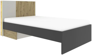 Кровать Любимый дом Комфорт Kubo 90x200см черный/белый/коричневый купить,NaN