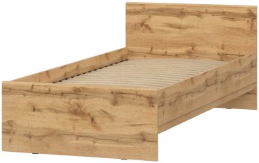 Кровать Dominika 90х200см дуб вотан/коричневый купить,NaN