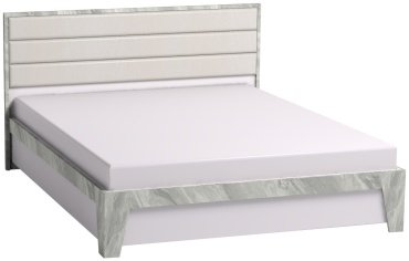 Кровать Глазов Айрис Н00100056/76206 160x200см белый/светло-серый купить,NaN