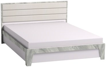 Кровать Глазов Айрис Н00100056/76206 160x200см белый/светло-серый купить,NaN