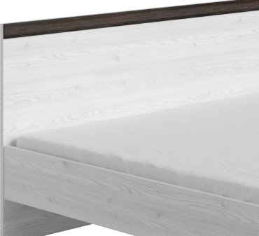 Кровать Гербор Порто 200x90х85см бело-серый купить,NaN