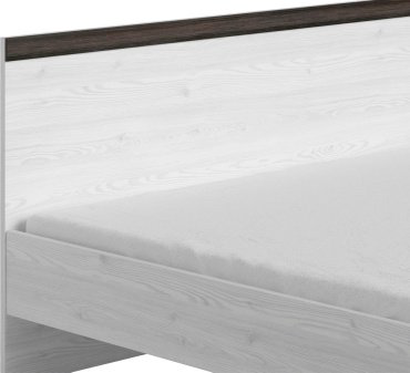 Кровать Гербор Порто 200x90х85см бело-серый купить,NaN