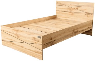Кровать Мебель Азии Алиса Лайн 120x200см с матрасом коричневая купить,NaN
