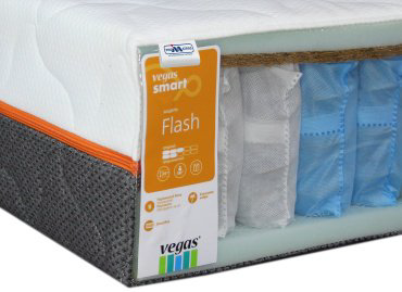Матрас ортопедический Vegas Smart Flash 120x200x20см белый купить,NaN