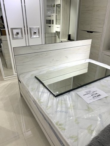 Кровать Квант Норд 200x160х98см бело-серый купить,NaN