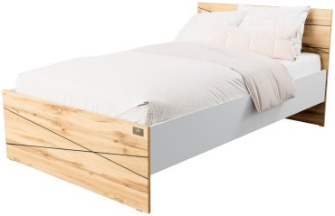 Кровать Мебель Азии Алиса Лайн 120x200см бело-бежевая купить,NaN