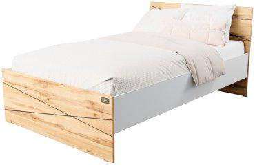 Кровать Мебель Азии Алиса Лайн 120x200см бело-бежевая купить,NaN