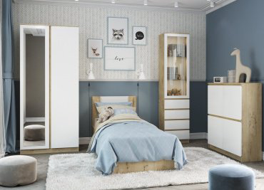 Кровать ДСВ МС Марли МКР 800.1 80x200см дуб бунратти купить,NaN