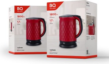 Электрочайник BQ KT1715P красный купить,0