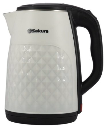 Электрочайник SAKURA SA-2165WB белый, черный