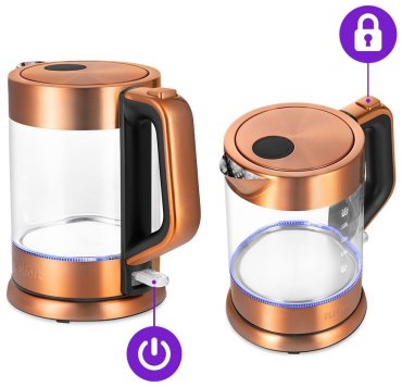 Электрочайник Kitfort КТ-6656 бронзовый - ForteMarket Электрочайник Kitfort КТ-6656 бронзовый купить,0