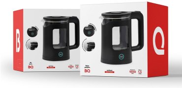 Электрочайник BQ KT2000G черный купить,NaN