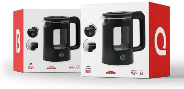 Электрочайник BQ KT2000G черный купить,NaN