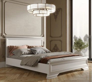 Кровать Dominika Кентуки LOZ 160x200см белый купить,NaN