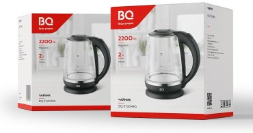 Электрочайник BQ KT2049G черный купить,0