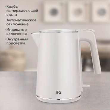 Электрочайник BQ KT1716P белый купить,0