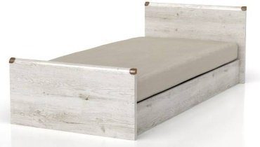 Кровать с матрасом Гербор Индиана 200x90х80см белый купить,NaN