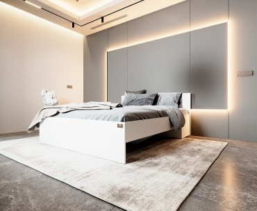 Кровать Мебель Азии Гармони 160x200см без матраса белый купить,75990