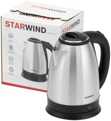 Электрочайник Starwind SKS1051 серебристый купить,NaN
