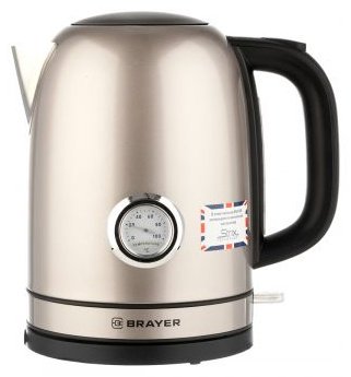 Электрочайник BRAYER 1050BR бронзовый купить,NaN