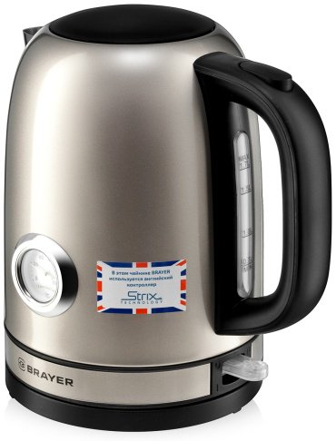 Электрочайник BRAYER 1050BR бронзовый купить,NaN