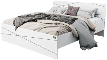 Кровать Мебель Азии Алиса Лайн 180x200см белая купить,NaN