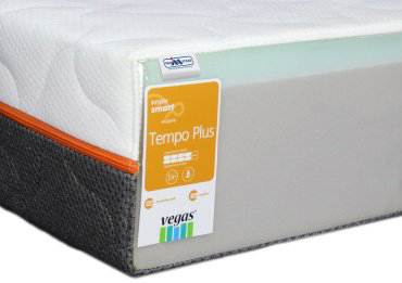 Матрас ортопедический Vegas Smart Tempo Plus 90x200x18см белый купить,NaN