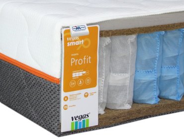 Матрас ортопедический Vegas Smart Profit 90x200x20см белый купить,NaN