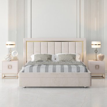 Кровать Мебель Азии Vanessa 160x200см с матрасом бежевая