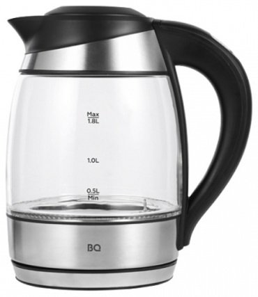 Электрочайник BQ KT1735G стальной, черный