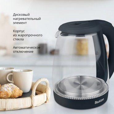 Электрочайник Blackton Bt KT1800G черный купить,NaN