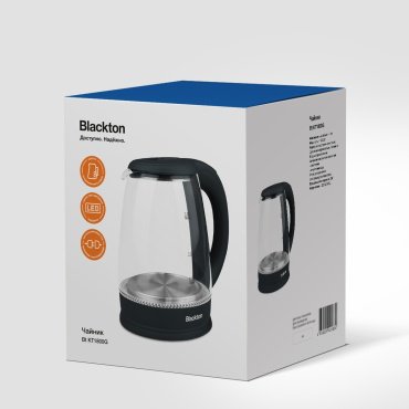 Электрочайник Blackton Bt KT1800G черный купить,0