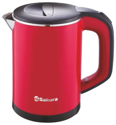 Электрочайник SAKURA SA-2158BR красный, черный
