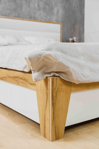 Кровать Глазов Айрис 160x200см бело-коричневая купить,NaN
