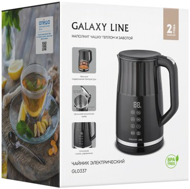 Электрочайник GALAXY LINE GL0337 черный купить,NaN