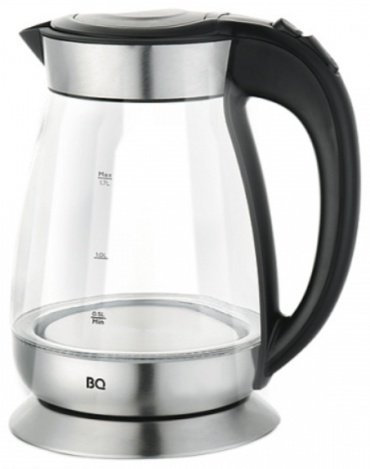 Электрочайник BQ KT1702G стальной, черный