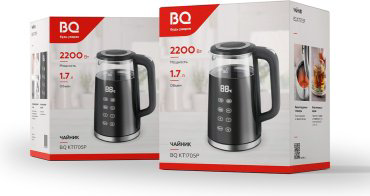 Электрочайник BQ KT1705P черный купить,NaN