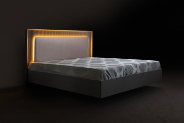 Кровать СлонимМебель Севилья 1.6 160x200см темно-серая купить,NaN