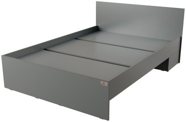 Кровать Мебель Азии Гармони двуспальная 140x200см без матраса серый купить,NaN