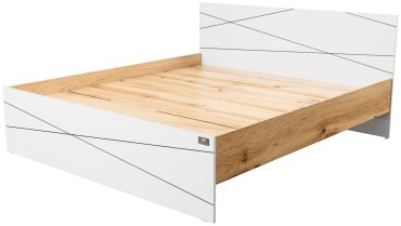 Кровать Мебель Азии Алиса Лайн 180x200см бежево-белая купить,NaN
