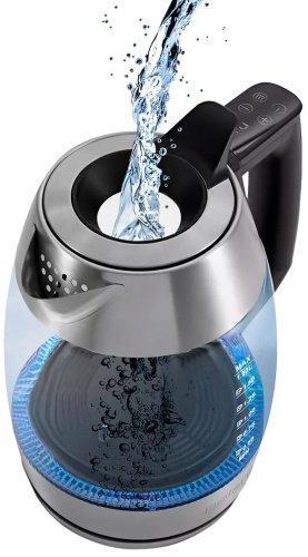 Электрочайник Polaris PWK-1841CGLD WIFI IQ Home серебристый, прозрачный - ForteMarket Электрочайник Polaris PWK-1841CGLD WIFI IQ Home серебристый, прозрачный купить,0