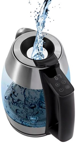 Электрочайник Polaris PWK-1841CGLD WIFI IQ Home серебристый, прозрачный купить,49990