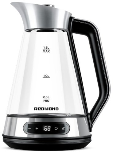 Электрочайник REDMOND KG222 черный, серебристый