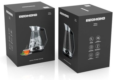 Электрочайник REDMOND KG222 черный, серебристый купить,0