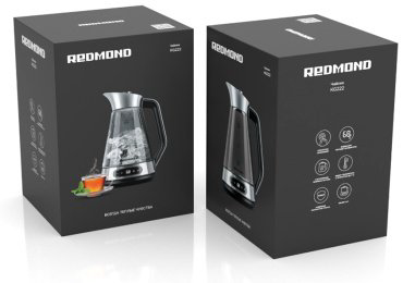 Электрочайник REDMOND KG222 черный, серебристый купить,50990